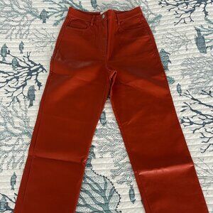 NWOT Aritiza Melina Pants in Revel Red Sz 6
